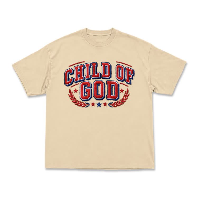 Child of God Varsity Crest T-Shirt - Apricot - US16-18(2XL) - image 4