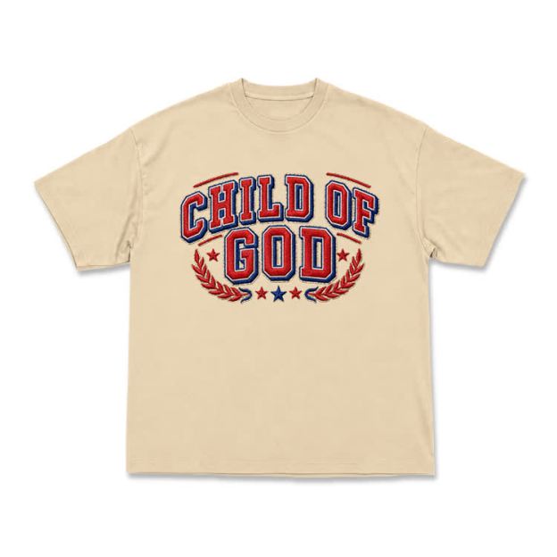 Child of God Varsity Crest T-Shirt - Apricot - US16-18(2XL) - image 4