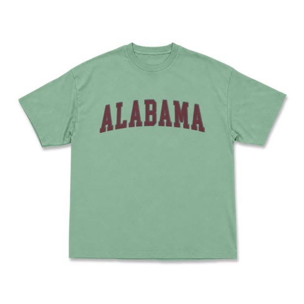 Alabama Graphic Casual T-Shirt - Light Green - US16-18(2XL) - image 14