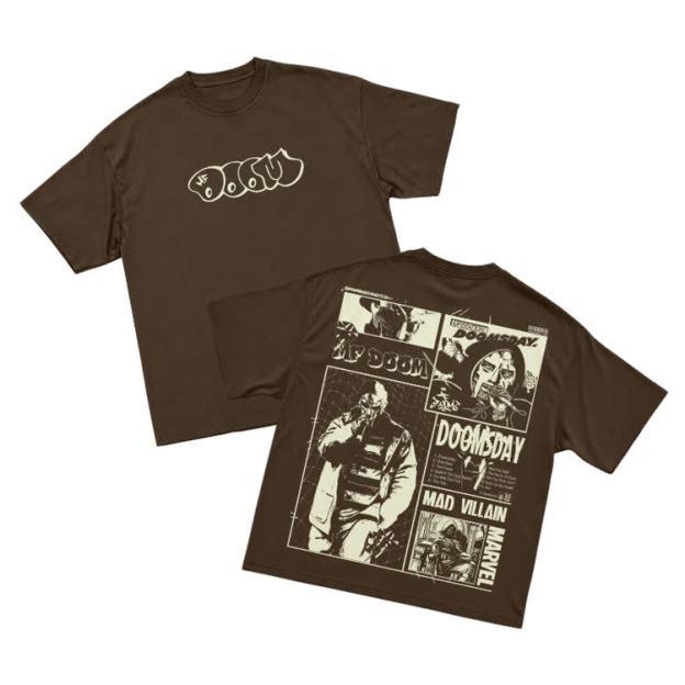 Vintage Streetwear Comic Panel Graphic Print T-Shirt - Coffee - US16-18(2XL) - image 4
