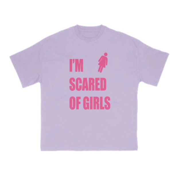 I'm Scared Of Girls T-Shirt Funny Sarcastic Graphic Print T-Shirt - Purple - US16-18(2XL) - image 11