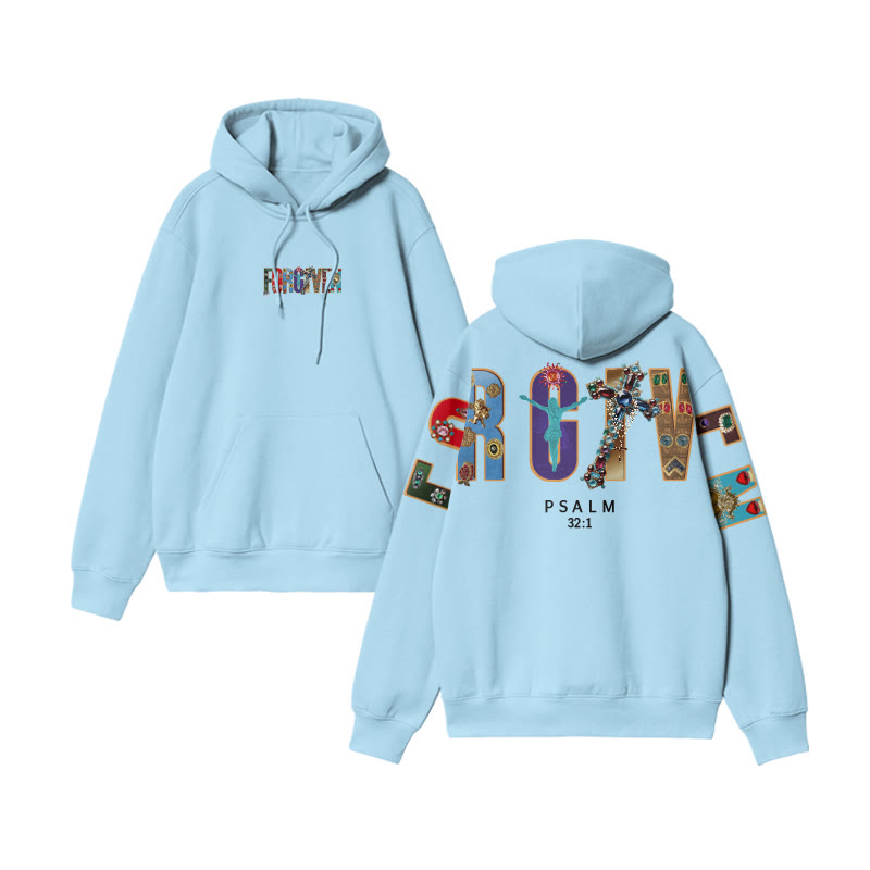 Gemstone Forgiven Psalm 32:1 Print Hoodie - image 9