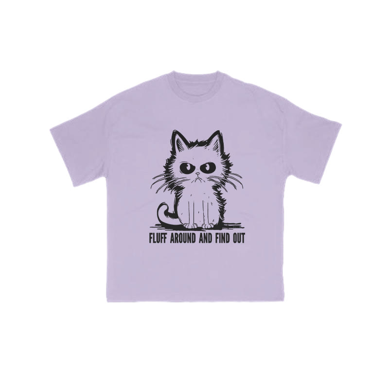 Fluff Around And Find Out Print T-shirt - Purple - US16-18(2XL) - image 10