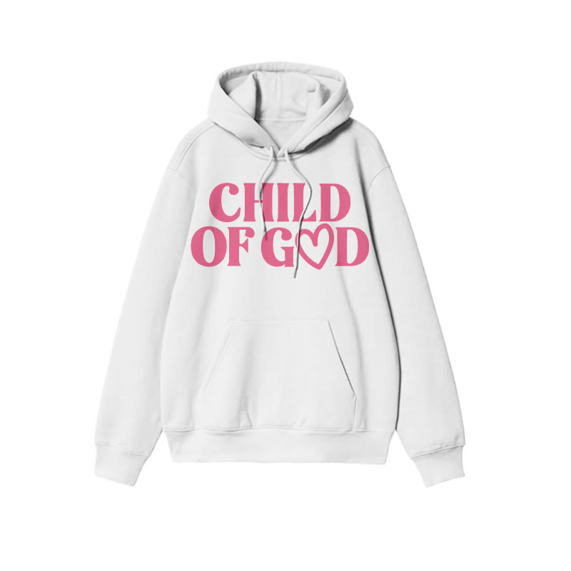 Child Of God Heart Valentine's Day Print Hoodie - White - US16-18(2XL) - image 3