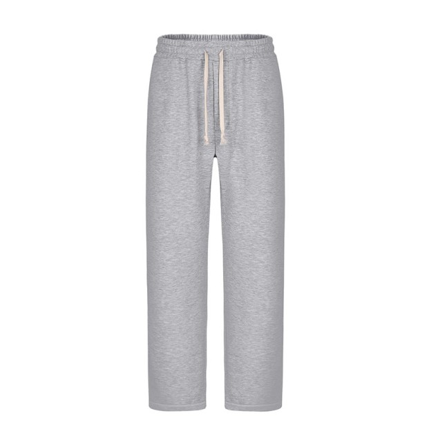 Solid Color Straight Drawstring Casual Sweatpants - image 3