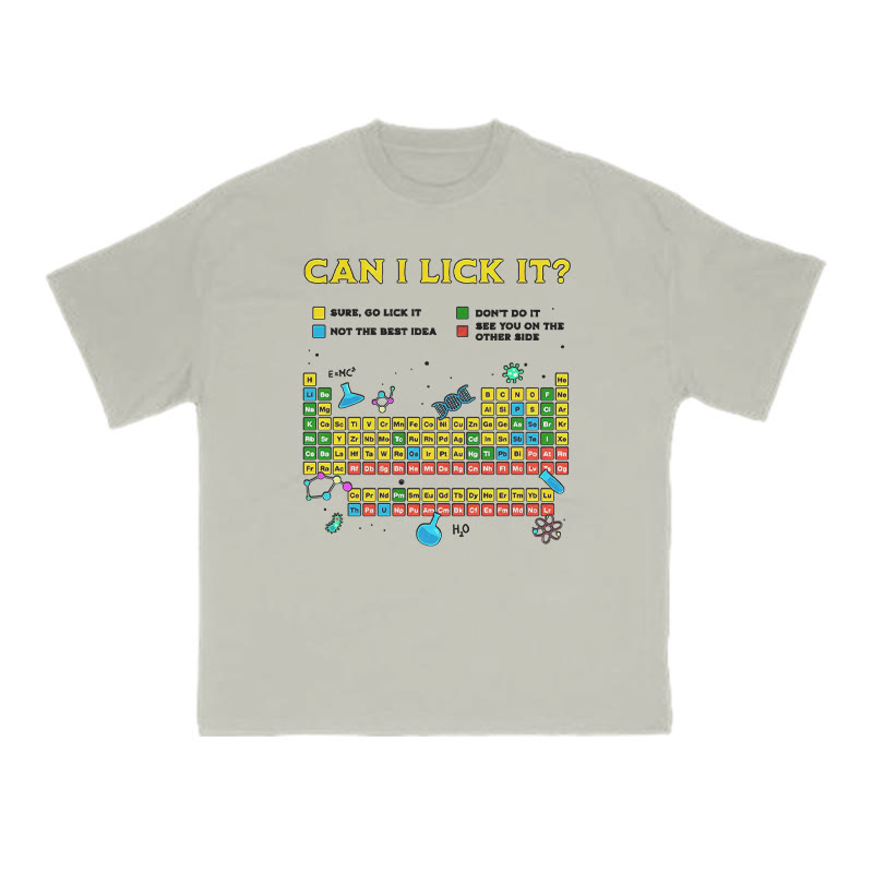 Can I Lick It Print T-shirt - Warm Grey - US16-18(2XL) - image 4