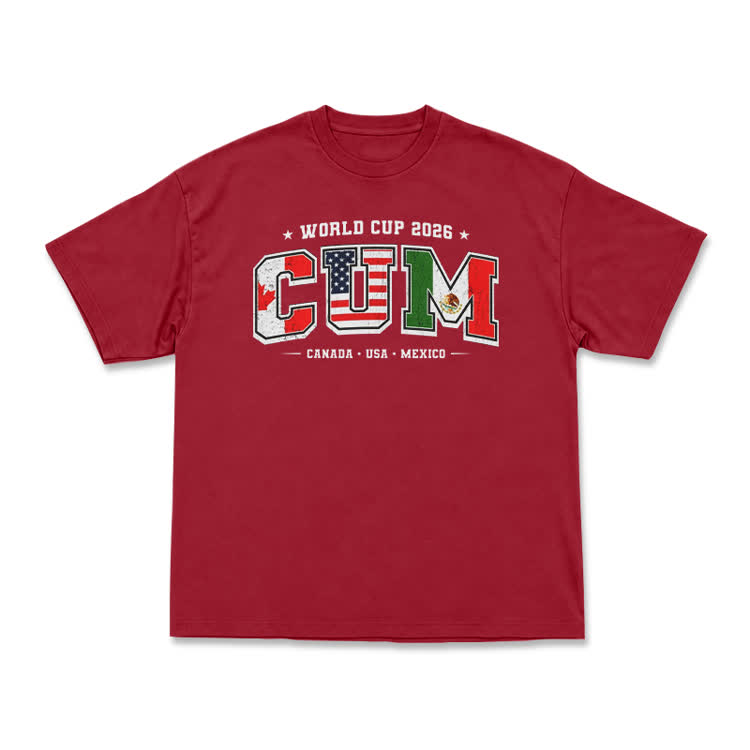 World Cup 2026 Host Nations Flag Graphic T-Shirt - Red - US16-18(2XL) - image 6