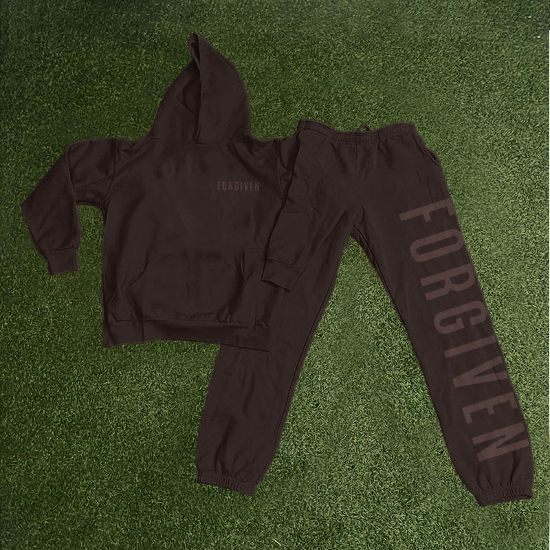 Unisex Forgiven Psalm 32:1 Print Hoodie Set - image 12