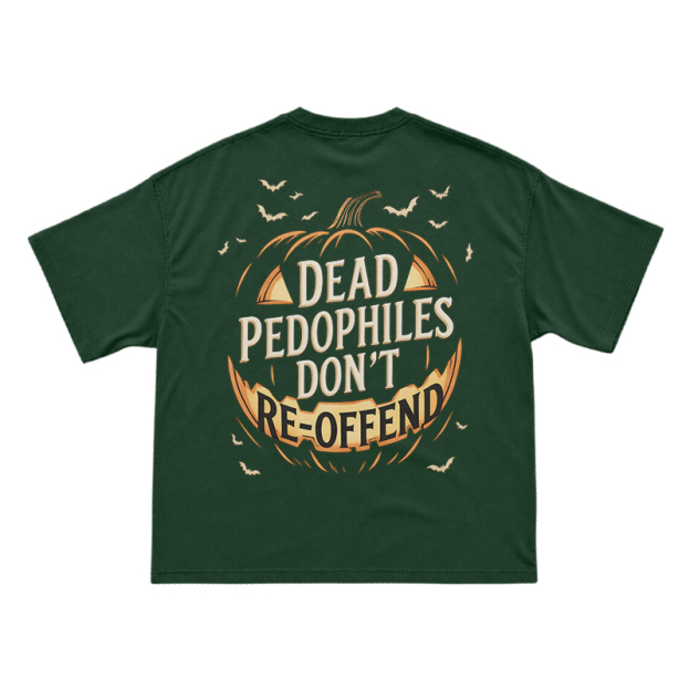 Halloween Pumpkin Statement Print T-Shirt - Green - US16-18(2XL) - image 9