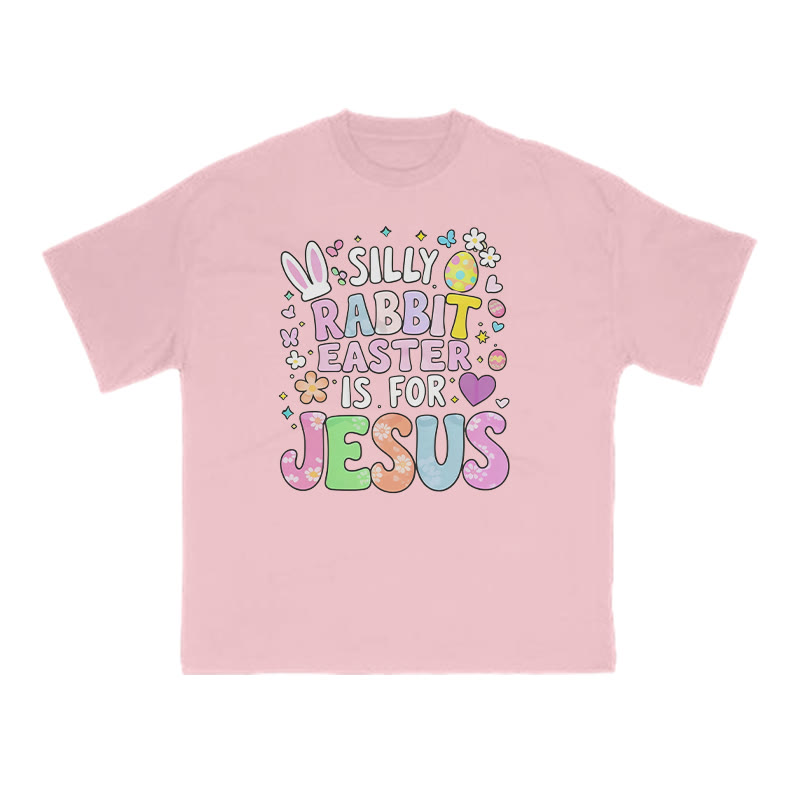 Silly Rabbit Easter Is For Jesus Print T-shirt - Pink - US16-18(2XL) - image 8