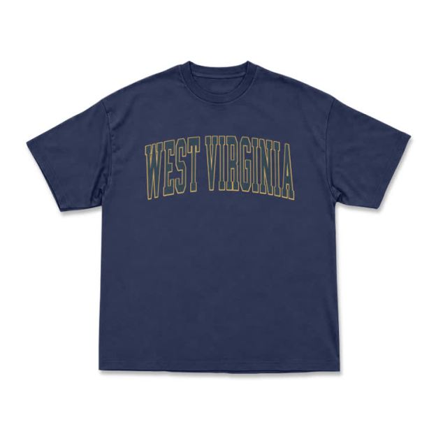 Classic West Virginia Varsity Graphic T-Shirt - Navy Blue - US16-18(2XL) - image 6