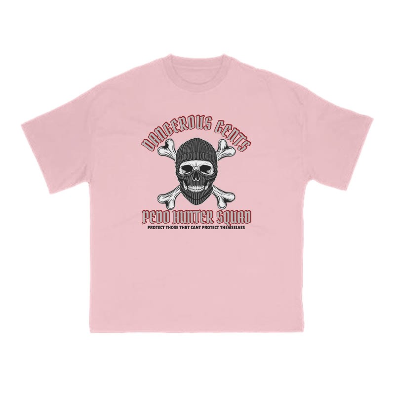 Dangerous Gents Pedo Hunter Squad Print T-shirt - Pink - US16-18(2XL) - image 8