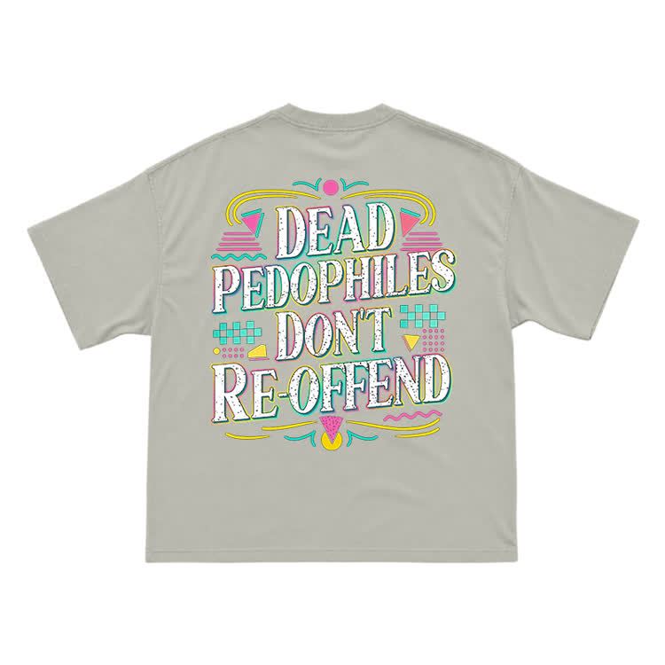 Provocative Slogan Back Print Streetwear T-Shirt - Warm Grey - US16-18(2XL) - image 10