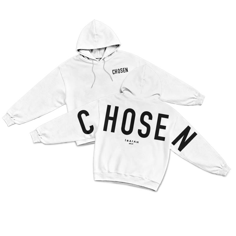 Chosen Isaiah 43:10 Print Hoodie - White - US16-18(2XL) - image 3