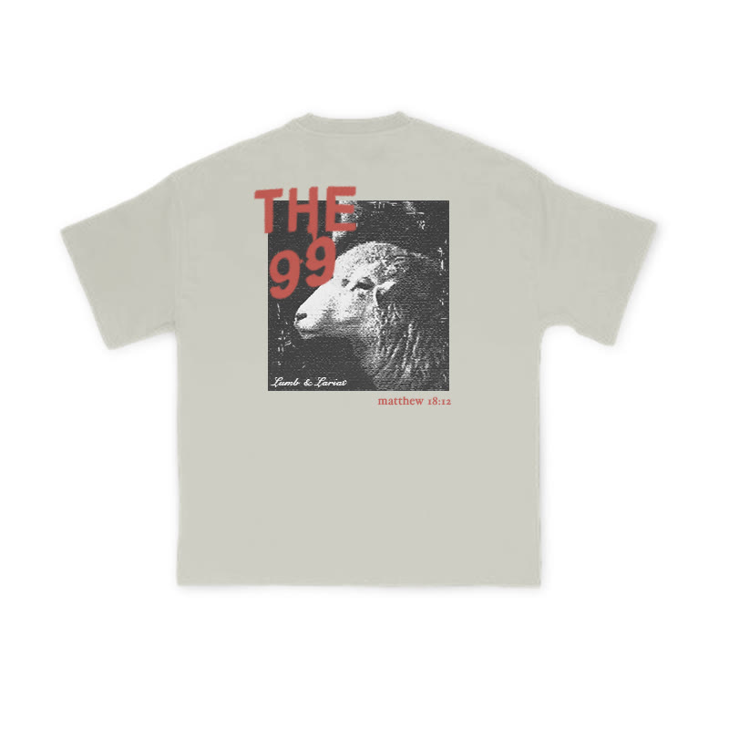 Unisex The 99 Print T-shirt - Warm Grey - US16-18(2XL) - image 5
