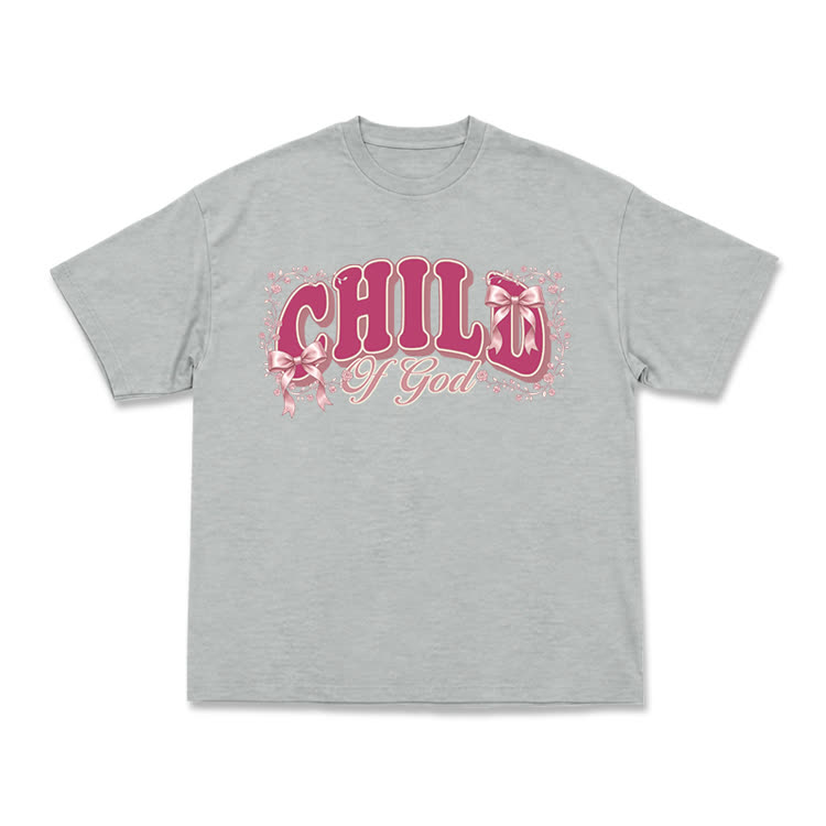 Faith Inspired Child of God Floral Graphic Short Sleeve T-Shirt - Grey - US16-18(2XL) - image 11
