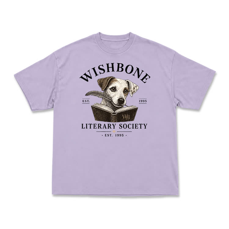Wishbone Literary Society Vintage Dog Graphic T-Shirt - Purple - US16-18(2XL) - image 14