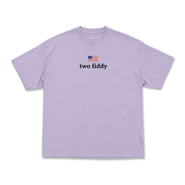 Two Fiddy American Flag Graphic T-Shirt - Purple - US16-18(2XL) - image 7