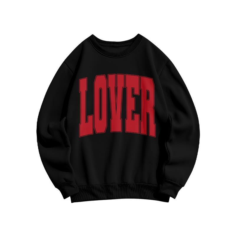 Lover Valentine's Day Print Sweatshirt - Black - US16-18(2XL) - image 3