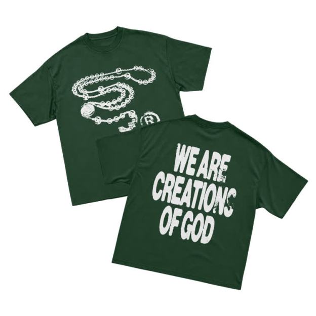 Street Faith WE ARE CREATIONS OF GOD Graphic T Shirt - Green - US16-18(2XL) - image 12