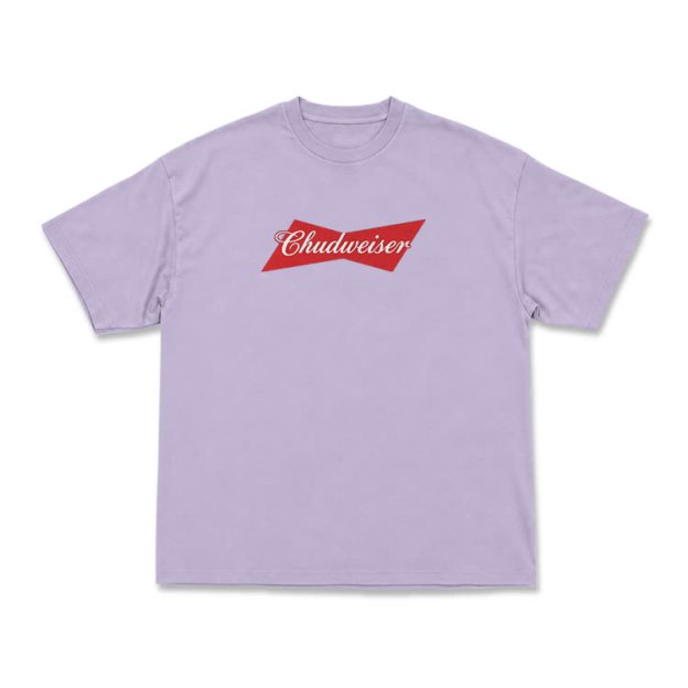 Casual Chudweiser Graphic Print T-shirt - Purple - US16-18(2XL) - image 11