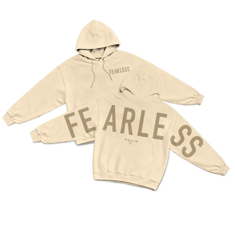 Fearless Psalm 27:1 Print Hoodie - Apricot - US16-18(2XL) - image 4