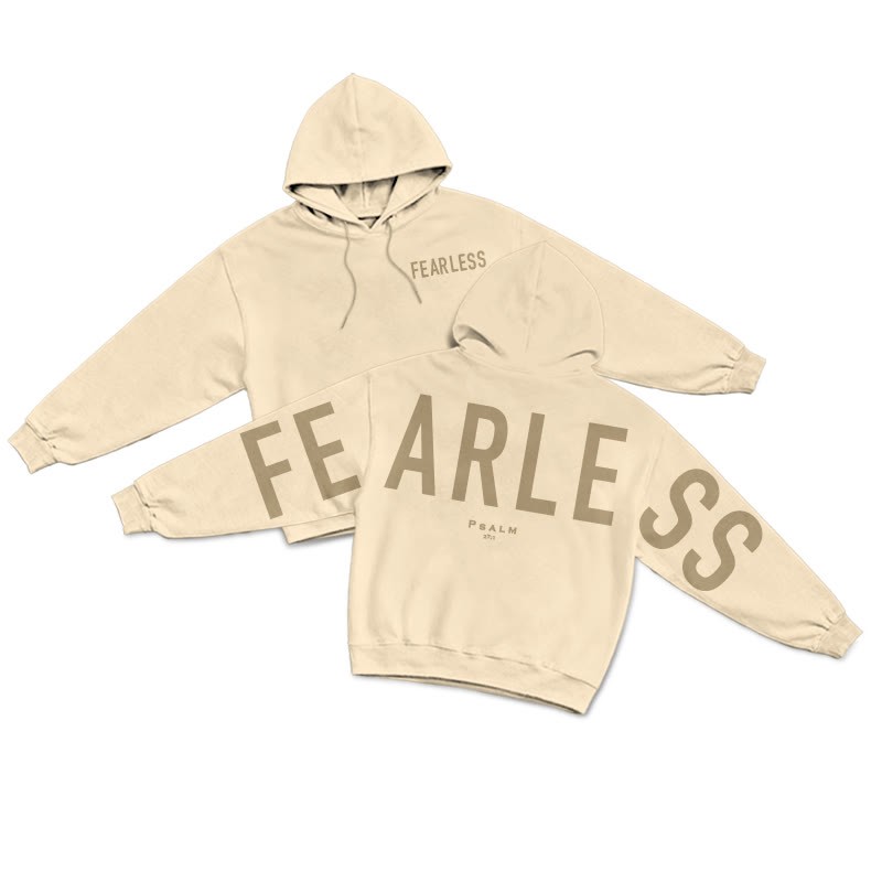 Fearless Psalm 27:1 Print Hoodie - Apricot - US16-18(2XL) - image 4