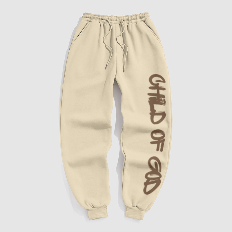 100% Cotton Child Of God Print Pants