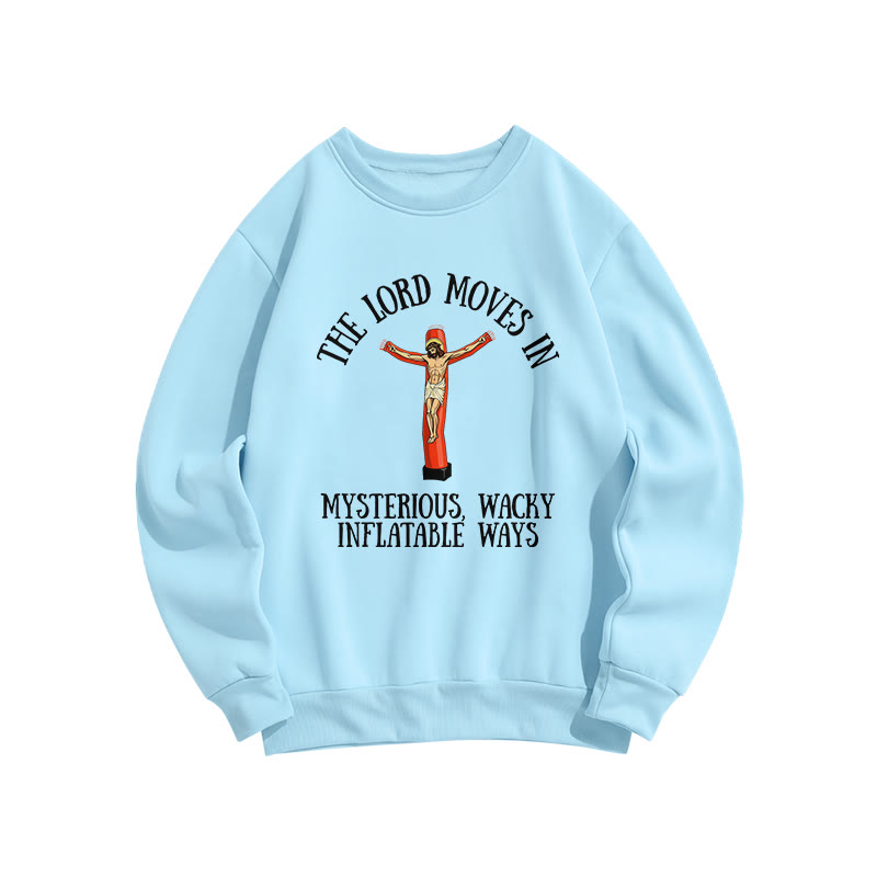 The Lord Moves In Mysterious Print Sweatshirt - Blue - US16-18(2XL) - image 6