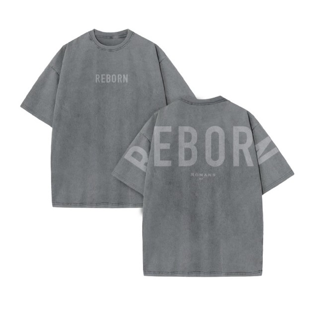 Redeemed Galatians 2:20 Print Acid Washed T-shirt - Grey - US20-22(3XL) - image 5