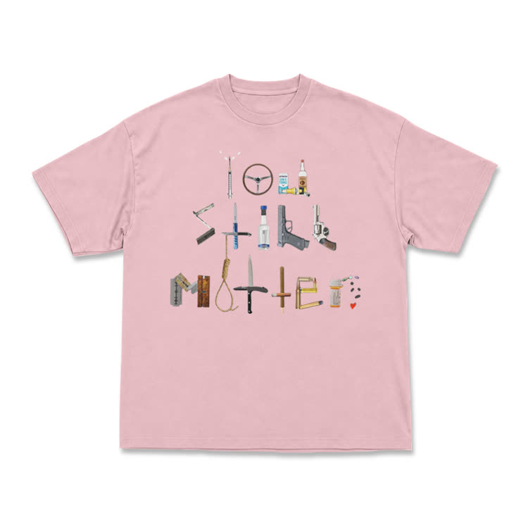 Midnight Collage Streetwear Graphic Short Sleeve T-Shirt - Pink - US16-18(2XL) - image 9