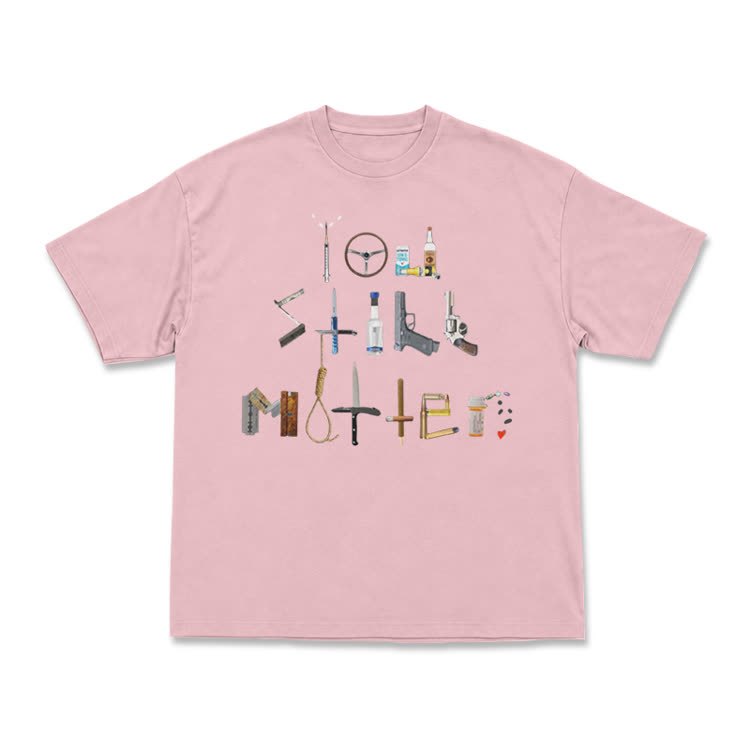 Midnight Collage Streetwear Graphic Short Sleeve T-Shirt - Pink - US16-18(2XL) - image 9