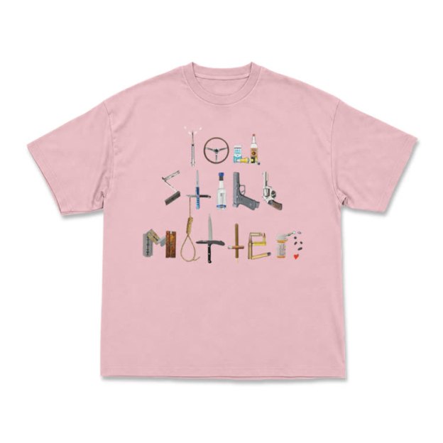 Midnight Collage Streetwear Graphic Short Sleeve T-Shirt - Pink - US16-18(2XL) - image 9