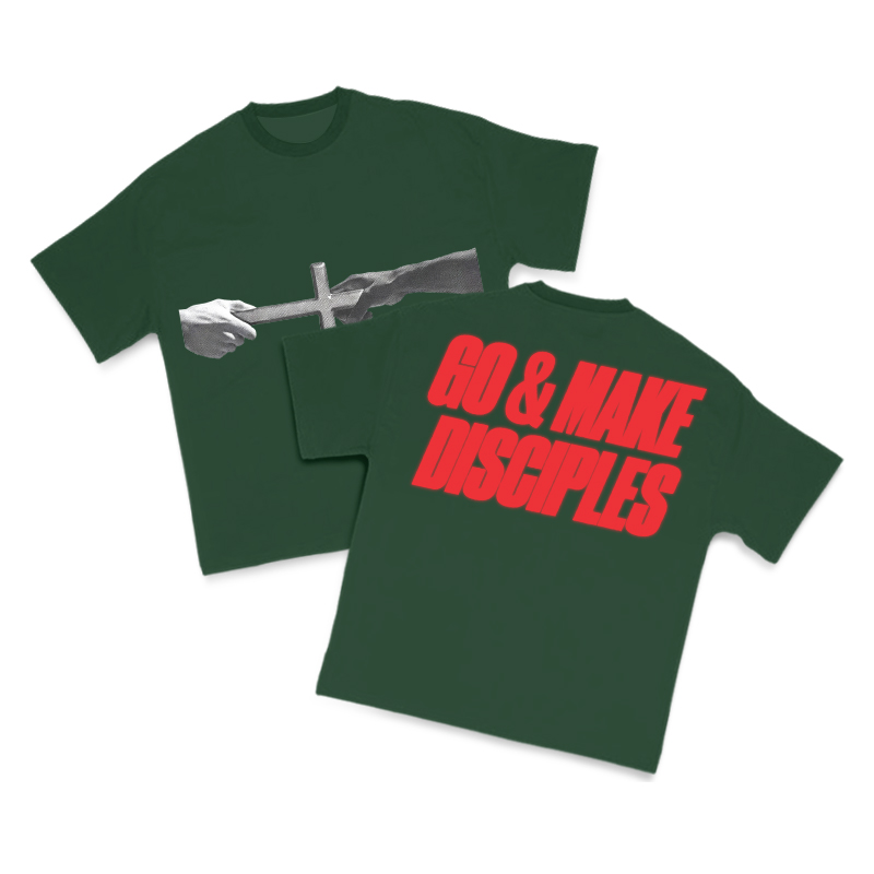 Go & Make Disciples Print T-shirt - Green - US16-18(2XL) - image 15
