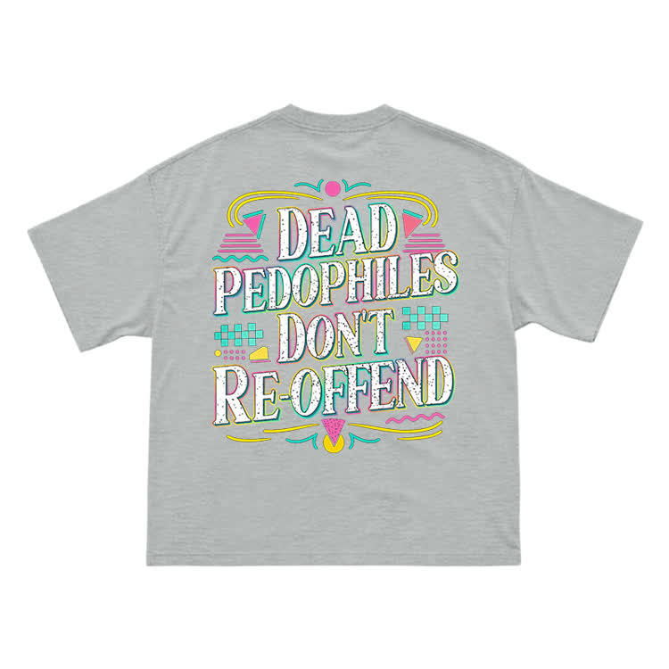 Provocative Slogan Back Print Streetwear T-Shirt - Grey - US16-18(2XL) - image 14