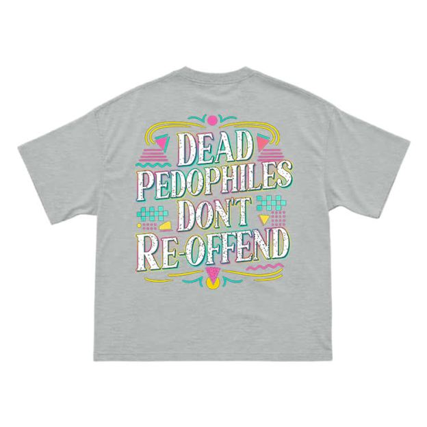 Provocative Slogan Back Print Streetwear T-Shirt - Grey - US16-18(2XL) - image 14