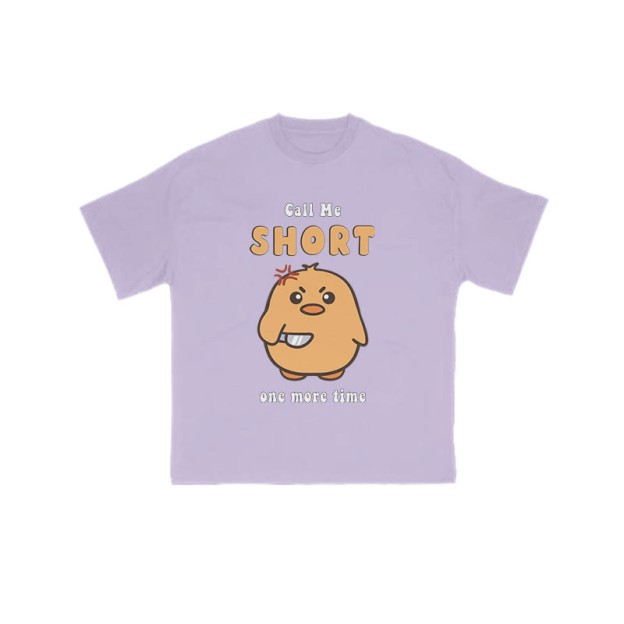 Call Me Short One More Time Funny Print T-shirt - Purple - US16-18(2XL) - image 10