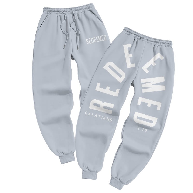 Redeemed Galatians 2:20 Print Pants - Grey - US16-18(2XL) - image 3