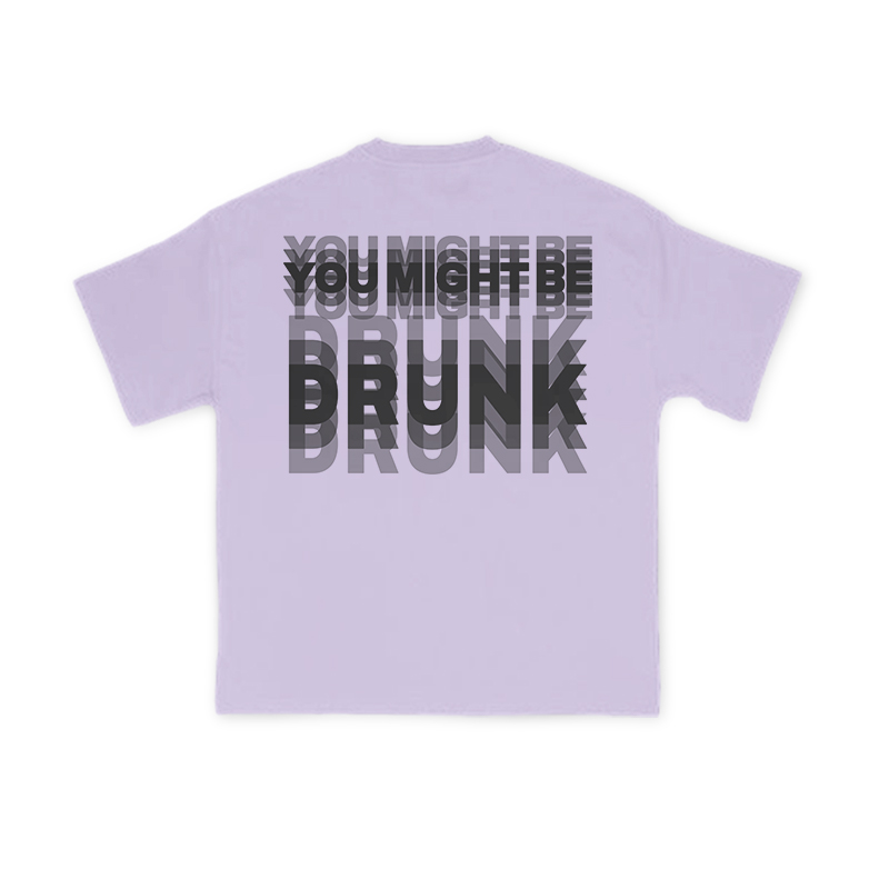 You Might Be Drunk Glitch Effect Print T-shirt - Purple - US16-18(2XL) - image 10