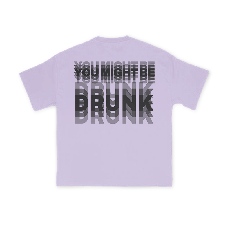 You Might Be Drunk Glitch Effect Print T-shirt - Purple - US16-18(2XL) - image 10