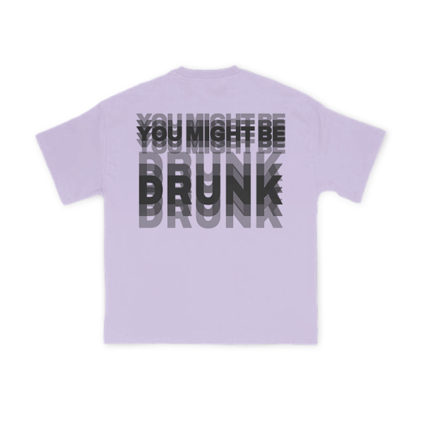 You Might Be Drunk Glitch Effect Print T-shirt - Purple - US16-18(2XL) - image 10