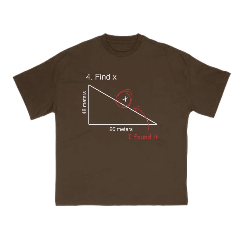 Find X Print T-shirt - Coffee - US16-18(2XL) - image 6