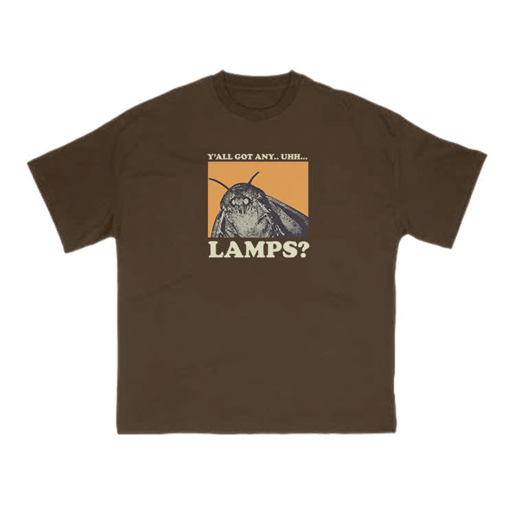 Y'all Got Any Lamps Meme Print T-shirt - Coffee - US16-18(2XL) - image 6