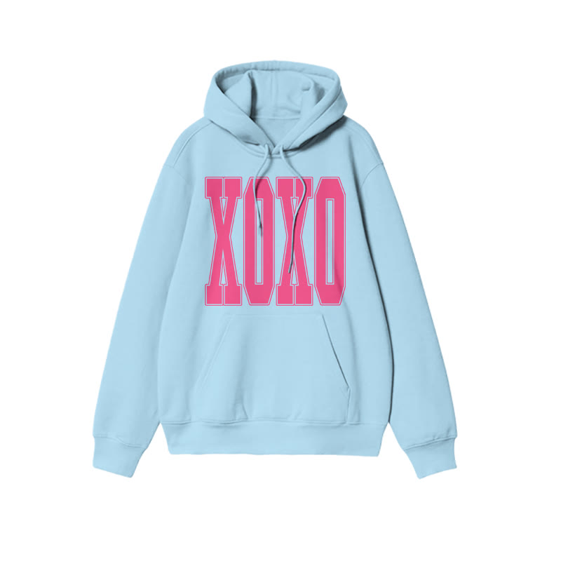 Xoxo Valentine's Day Print Hoodie - Blue - US16-18(2XL) - image 7
