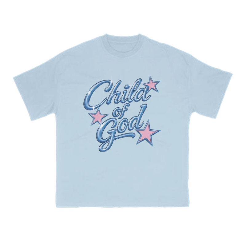 Child Of God Star Print T-shirt - Light Blue - US16-18(2XL) - image 8