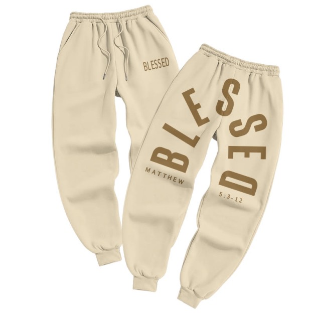 Blessed Matthew 5:3-12 Print Pants - Apricot - US16-18(2XL) - image 4