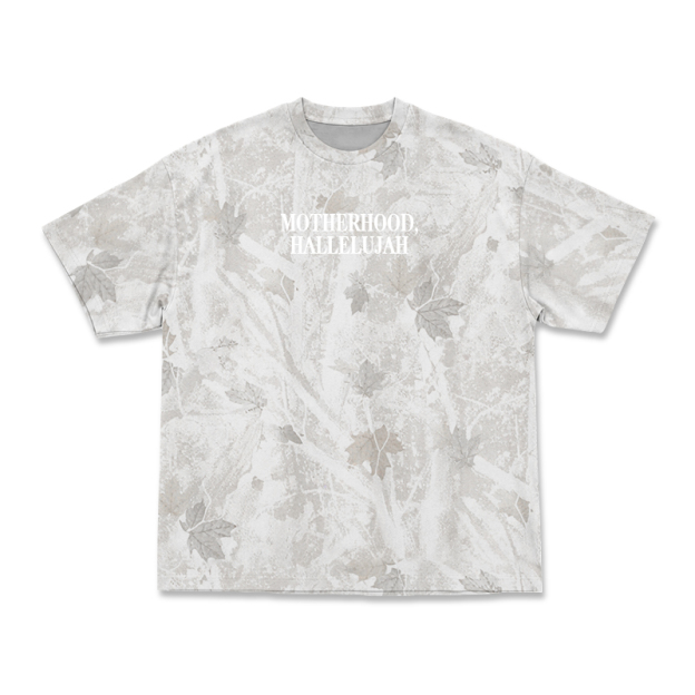 Vintage Camo MOTHERHOOD HALLELUJAH Print T-Shirt - Light Gray Camo - 3XL - image 7