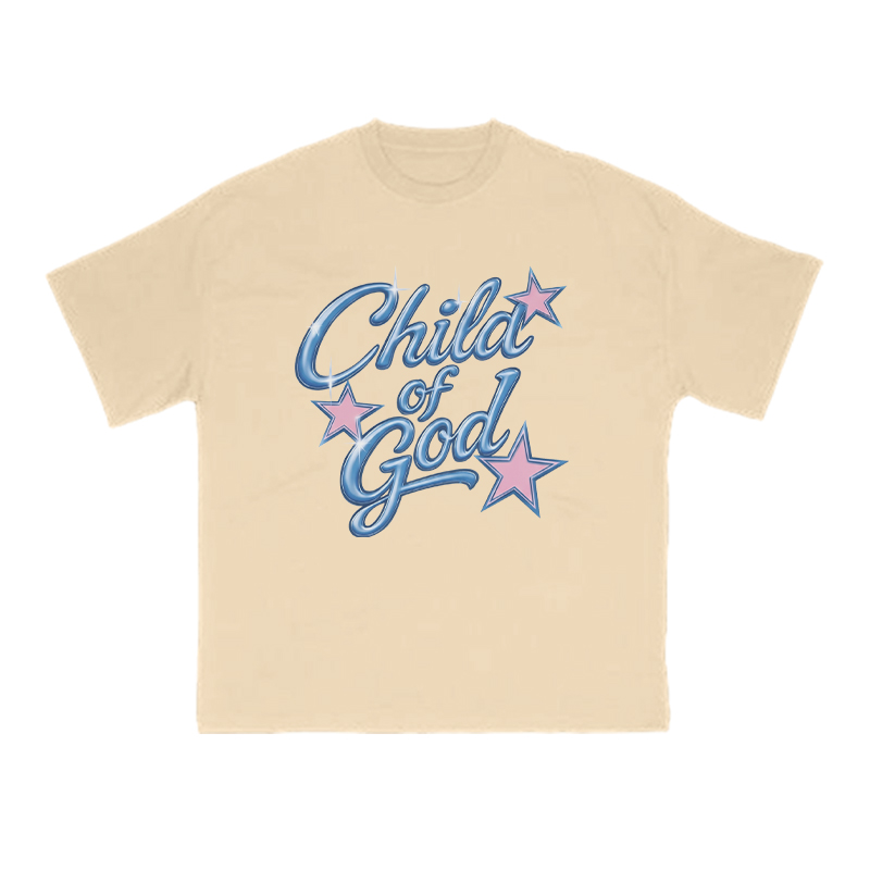 Child Of God Star Print T-shirt - Apricot - US16-18(2XL) - image 6