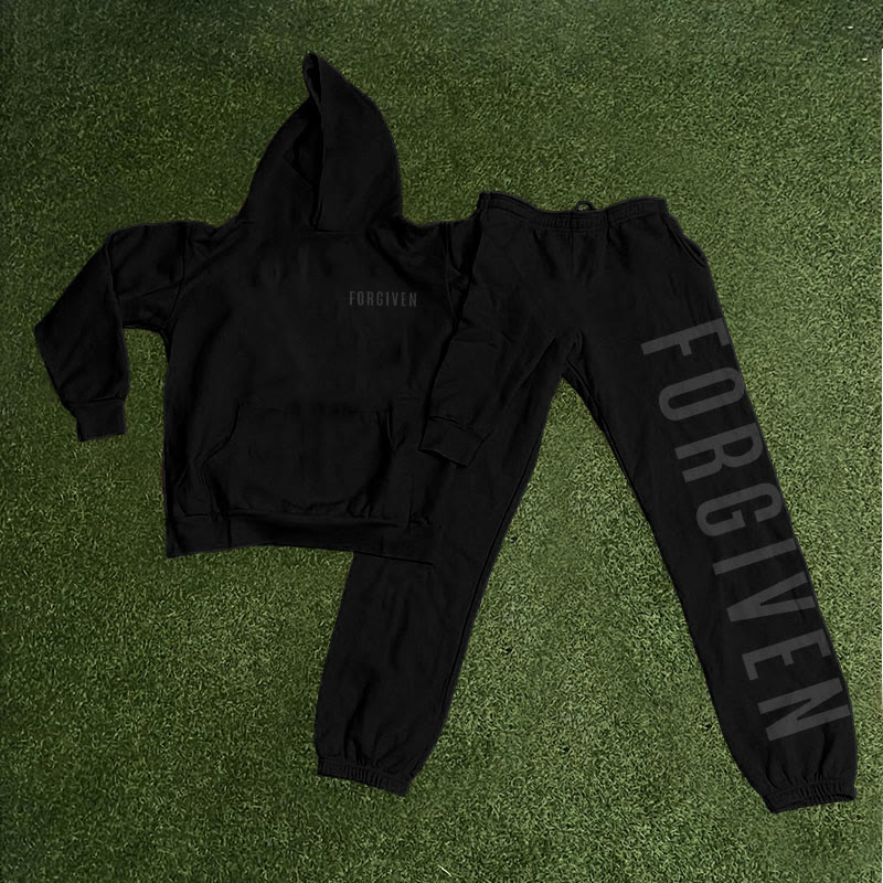 Unisex Forgiven Psalm 32:1 Print Hoodie Set - image 10