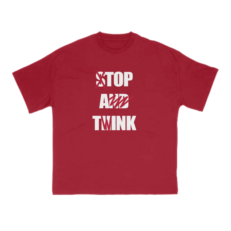 Top A Twink Print T-shirt - Red - US16-18(2XL) - image 10